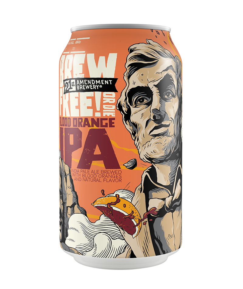 Brew Free! Or Die Blood Orange IPA – 21st Amendment Brewery