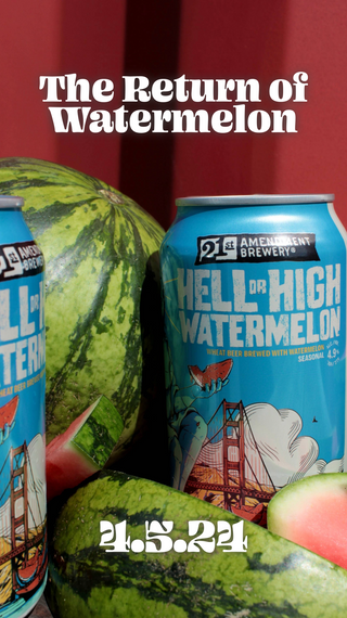 21st Amendment Hell or High Watermelon Wheat Beer