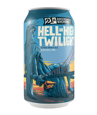 21st Amendment Brewery's Hell or High Twilight Citrus Wheat Ale Can